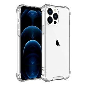 Teleplus Iphone 13 Pro Darbe Korumalı Kapak Silikon Şeffaf Nano Ekran Koruyucu Cep Telefonu Kılıf