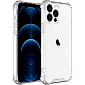 Teleplus Iphone 13 Pro Darbe Korumalı Kapak Silikon Şeffaf Nano Ekran Koruyucu Cep Telefonu Kılıf