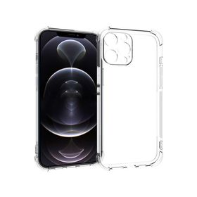 Teleplus iPhone 13 Pro Kamera Korumalı Darbeye Dayanıklı Silikon Şeffaf Kılıf