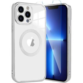 Teleplus iPhone 13 Pro Kamera Korumalı Omega Lazer Silikon Gümüş Kılıf