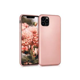 Teleplus iPhone 13 Pro Lüks Mat Silikon Gold Kılıf