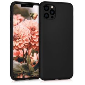 Teleplus iPhone 13 Pro Lüks Mat Silikon Siyah Kılıf + Nano Glass Ekran Koruyucu