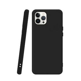 Teleplus iPhone 13 Pro Max Biye Mat Silikon Nano Ekran Koruyucu Lacivert Cep Telefonu Kılıfı