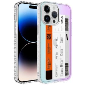 Teleplus iPhone 13 Pro Max Desenli Elegans Serisi No 3 Silikon Siyah Kılıf