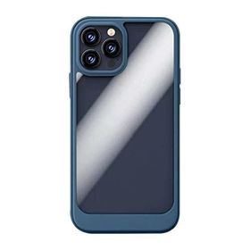 Teleplus iPhone 13 Pro Max Hybrid Bumper Shockproof Silikon Lacivert Cep Telefonu Kılıfı