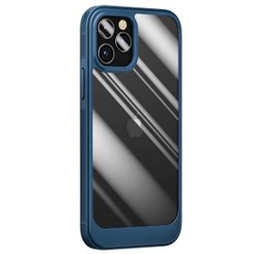 Teleplus iPhone 13 Pro Max Hybrid Bumper Shockproof Silikon Lacivert Cep Telefonu Kılıfı