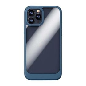 Teleplus iPhone 13 Pro Max Hybrid Bumper Shockproof Silikon Lacivert Cep Telefonu Kılıfı