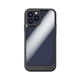 Teleplus iPhone 13 Pro Max Hybrid Bumper Shockproof Silikon Lacivert Cep Telefonu Kılıfı