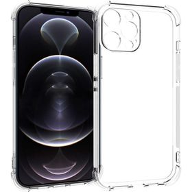Teleplus iPhone 13 Pro Max Kamera Korumalı Darbeye Dayanıklı Silikon Nano Ekran Koruyucu Şeffaf Cep Telefonu Kılıfı