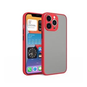 Teleplus iPhone 13 Pro Max Kamera Korumalı Hux Mat Sert Silikon Siyah Kılıf