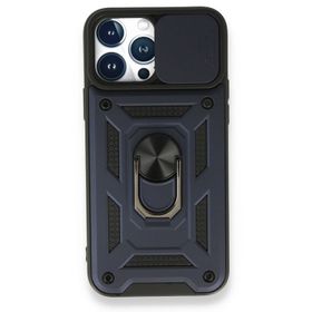 Teleplus iPhone 13 Pro Max Kamera Korumalı Yüzüklü Tank Pars Silikon Kırmızı Kılıf