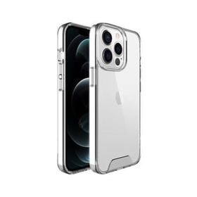 Teleplus iPhone 13 Pro Max Kristal Gard Sert Kapak Silikon Şeffaf Cep Telefonu Kılıfı