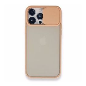 Teleplus iPhone 13 Pro Max Lensi Kamera Korumalı Deri Dokulu Silikon Kırmızı Kılıf