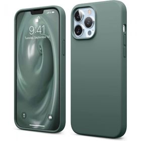 Teleplus iPhone 13 Pro Max Liquid Lansman Wiriless Destekli Silikon Lacivert Kılıf