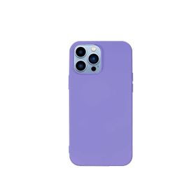 Teleplus iPhone 13 Pro Max LSR Liquid Lansman Silikon Mor Kılıf