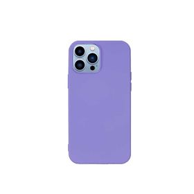 Teleplus iPhone 13 Pro Max LSR Liquid Lansman Silikon Mor Kılıf
