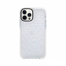Teleplus iPhone 13 Pro Max Prizma Desenli Kapak Silikon Beyaz Kılıf