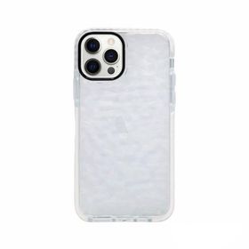 Teleplus iPhone 13 Pro Max Prizma Desenli Kapak Silikon Beyaz Kılıf