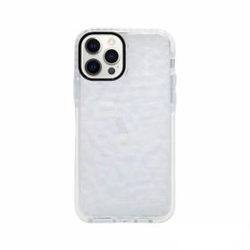 Teleplus iPhone 13 Pro Max Prizma Desenli Kapak Silikon Beyaz Kılıf