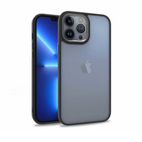 Teleplus iPhone 13 Pro Max Renkli Bumper Hybrid Flora Silikon Bordo Kılıf