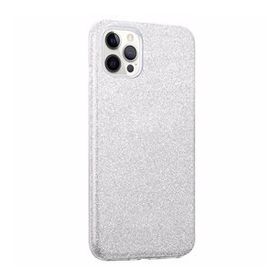 Teleplus iPhone 13 Pro Max Renkli Kılıf Simli Silikon