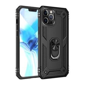 Teleplus Iphone 13 Pro Max Vega Yüzüklü Tank Silikon Lacivert Nano Ekran Koruyucu Cep Telefonu Kılıfı