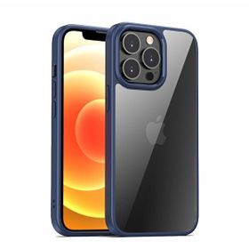 Teleplus iPhone 13 Pro Slim Fit Transparan Silikon Lacivert Kılıf