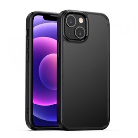 Teleplus iPhone 13 Slim Hom Transparan Silikon Siyah Kılıf