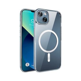 Teleplus iPhone 13 Wiriless Destekli Coss Hybrid Silikon Şeffaf Kılıf