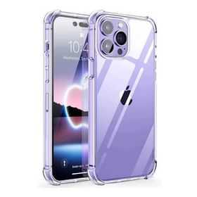 Teleplus iPhone 14 Pro Max Darbe Korumalı Tpu Silikon Şeffaf Kılıf