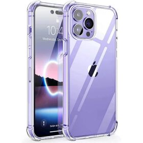 Teleplus iPhone 14 Pro Max Darbe Korumalı Tpu Silikon Şeffaf Nano Ekran Koruyucu Kılıf