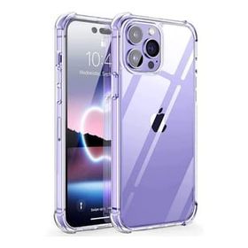Teleplus iPhone 14 Pro Max Darbe Korumalı Tpu Silikon Şeffaf Nano Ekran Koruyucu Kılıf