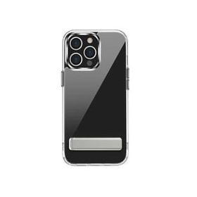 Teleplus iPhone 14 Pro Max Hibrid Lstand Kapak Silikon Şeffaf Kılıf