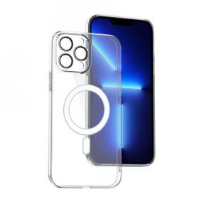 Teleplus iPhone 14 Pro Max Kamera Korumalı Magsafe Wiriless Özellikli Sert Pc Porto Kapak Şeffaf Kılıf
