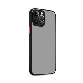 Teleplus iPhone 14 Pro Max Kamera Korumalı Renkli Bumper Hux Silikon Kırmızı Kılıf
