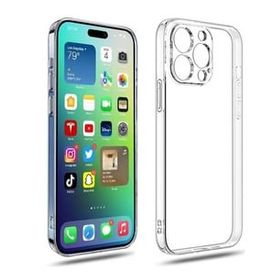 Teleplus iPhone 14 Pro Max Kamera Korumalı Tpu Silikon Şeffaf Kılıf + Nano Ekran Koruyucu
