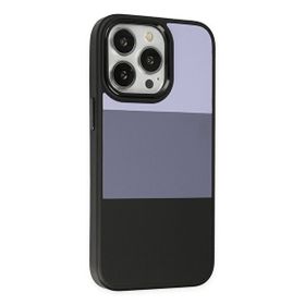 Teleplus iPhone 14 Pro Max King Renkli Suni Kapak Siyah Kılıf