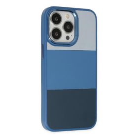Teleplus iPhone 14 Pro Max King Renkli Suni Kapak Siyah Kılıf
