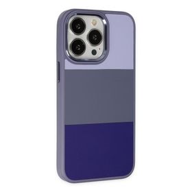 Teleplus iPhone 14 Pro Max King Renkli Suni Kapak Siyah Kılıf