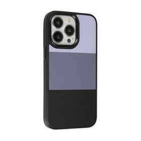 Teleplus iPhone 14 Pro Max King Renkli Suni Kapak Siyah Kılıf