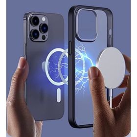 Teleplus iPhone 14 Pro Max Manyetik Wiriless Destekli Krom Silikon Siyah Kılıf