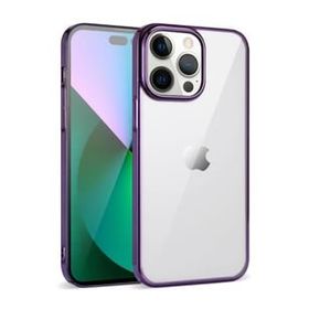 Teleplus iPhone 14 Pro Max Pixel Tareks Sert Silikon Derin Mor Kılıf