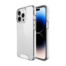 Teleplus iPhone 14 Pro Max Transparent Acrylic TPU Gard Sert Kapak Şeffaf Nano Ekran Koruyucu Kılıf