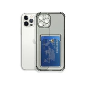 Teleplus iPhone 14 Pro Sfy Kartlıklı Darbe Korumalı Slim Silikon Şeffaf Kılıf