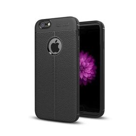 Teleplus iPhone 6 Deri Dokulu Silikon Kırmızı Kılıf