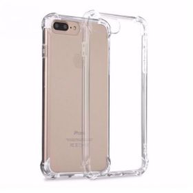 Teleplus Iphone 7 Plus Darbe Koruma Silikon Şeffaf Nano Ekran Koruyucu Cep Telefonu Kılıfı