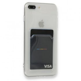 Teleplus iPhone 7 Plus Kamera Korumalı Kartlıklı Silikon Şeffaf Kılıf