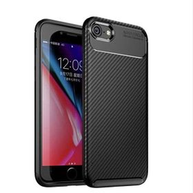 Teleplus iPhone 7 Plus Ultra Soft Negro Karbon Silikon Kılıf Siyah Nano Ekran Koruyucu