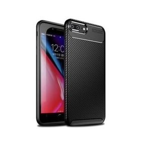 Teleplus iPhone 7 Plus Ultra Soft Negro Karbon Silikon Kılıf Siyah Nano Ekran Koruyucu