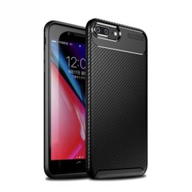 Teleplus iPhone 7 Plus Ultra Soft Negro Karbon Silikon Kılıf Siyah Nano Ekran Koruyucu